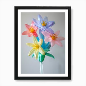 Dreamy Inflatable Flowers Love In A Mist Nigella 3 Art Print