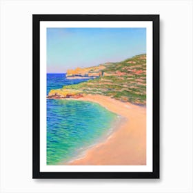 Cala Comte Beach Ibiza Spain Monet Style Art Print