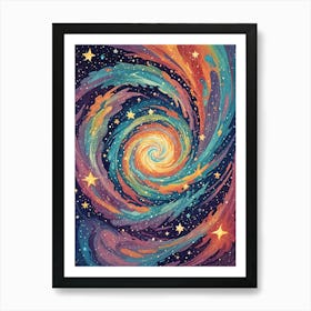 Rainbow Galaxy Art Print