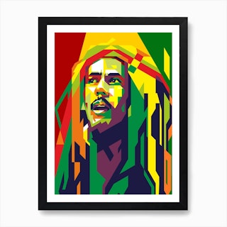 Bob Marley Pop Art Poster, Bob Marley Plaque Print - Infamous