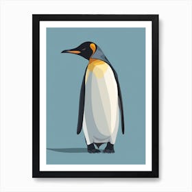 Emperor Penguin Santiago Island Minimalist Illustration 3 Art Print