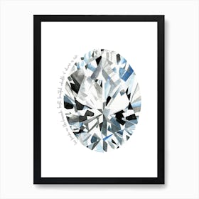 Oval Diamond Art Print