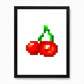 Cherry Power Up Art Print