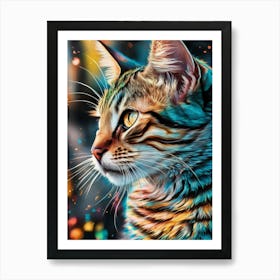 Cat Painting 1 Poster