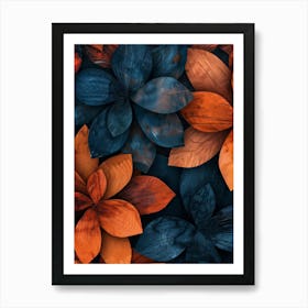 Abstract Floral Pattern 3 Art Print