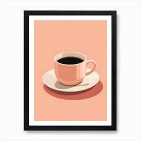 Minimalistic Cup Of Coffee 4 Art Print