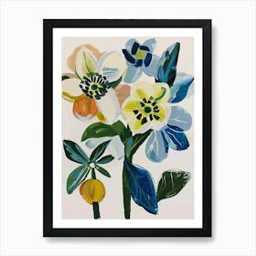 Painted Florals Hellebore 3 Art Print