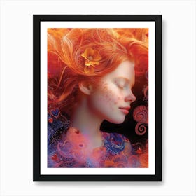 Dreaming Girl 5 Art Print