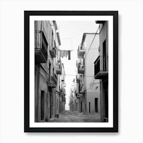 Gaeta, Italy, Black And White Photography 4 Art Print