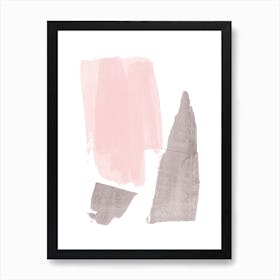 Pink Grey Art Print