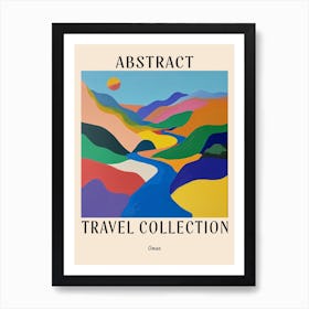 Abstract Travel Collection Poster Oman 1 Art Print