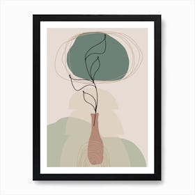 Boho Art Minimalism Nature Art Print