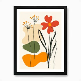 Flowers In The Garden 6 Art Print