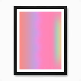 Tropical Sunrise Glow Gradient Aura Art Print