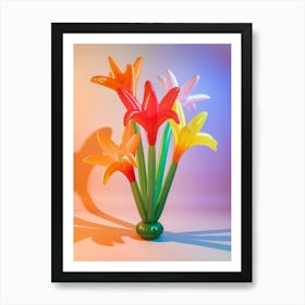 Dreamy Inflatable Flowers Kangaroo Paw 2 Art Print