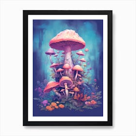 Mushroom Fantasy 11 Art Print
