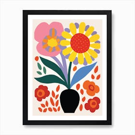 Flowers In A Vase 54 Art Print