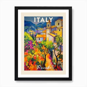 Ravello Italy 4 Fauvist Painting Travel Poster Art Print