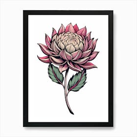 Dahlia Flower 14 Art Print