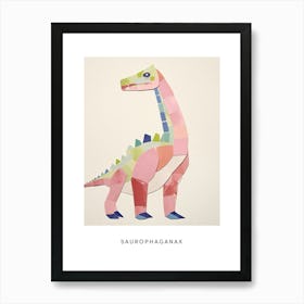 Nursery Dinosaur Art Saurophaganax 1 Poster Art Print