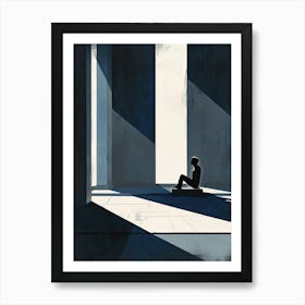 Shadow Of A Man Art Print