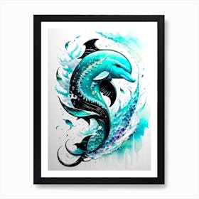 Dolphin Art Art Print
