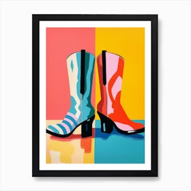 Matisse Inspired Cowgirl Boots 5 Art Print
