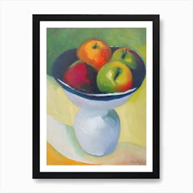 Rose Apple Bowl Of fruit Art Print