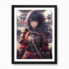 Samurai Girl 8 Art Print