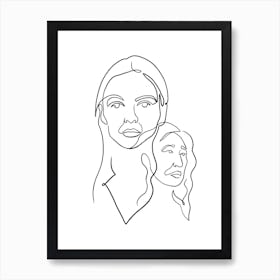 Killing Eve Line Art Art Print