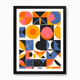 Abstract Geometric Pattern 6 Art Print