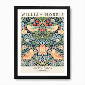 Liberty Print William Morris Strawberry Thief Pattern Art Print