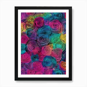 Spiral Swirls 1 Art Print