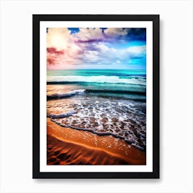 Sunset On The Beach 7 Art Print