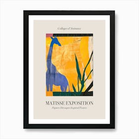 Giraffe 8 Matisse Inspired Exposition Animals Poster Art Print