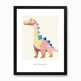 Nursery Dinosaur Art Kritosaurus 1 Poster Art Print