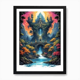 Zen Temple Art Print