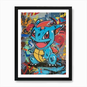 Totodile Art Print