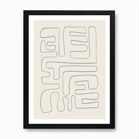 Abstract Labyrinth 1 Art Print