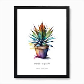 Blue Agave Art Print