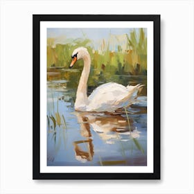 Bird Painting Swan 2 Art Print