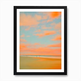 Cable Beach, Australia Pink & Orange Millenial Art Print
