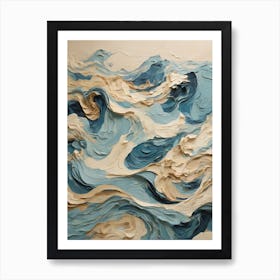 Abstract Of Waves Art Print