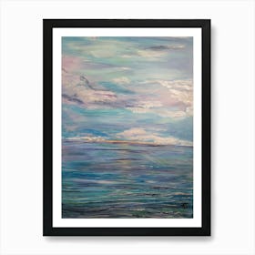 Sunset Over The Ocean Art Print