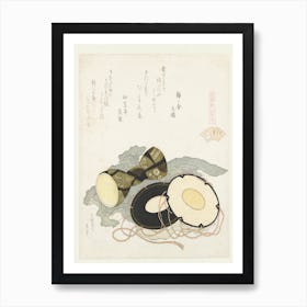 A Comparison Of Genroku Poems And Shells, Katsushika Hokusai 35 Art Print