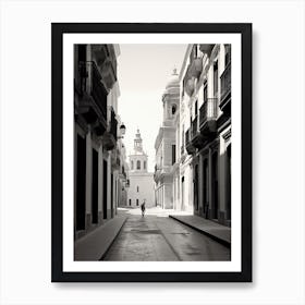 Cadiz, Spain, Black And White Photography 3 Art Print