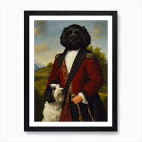 Tibetan Terrier Renaissance Portrait Oil Painting Art Print