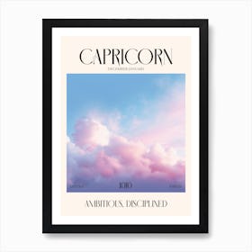 Capricorn 2 Zodiac Sign Art Print