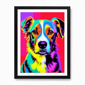 Collie Andy Warhol Style Dog Art Print