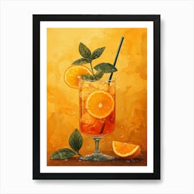 Orange Cocktail 22 Art Print